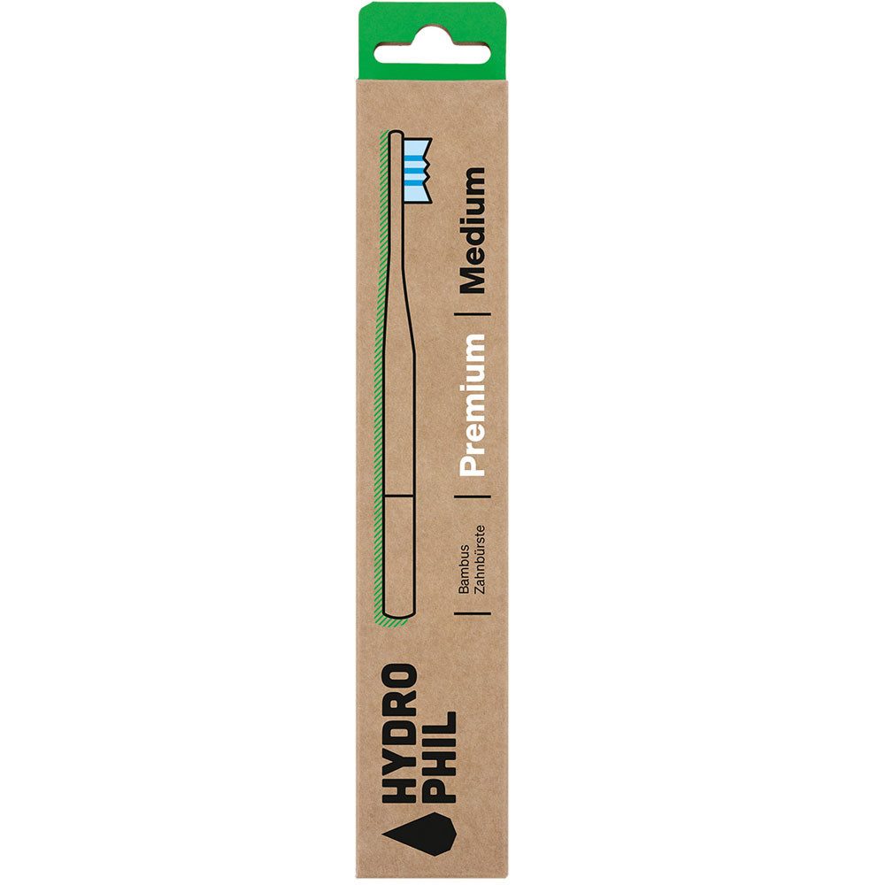 Hydrophil Zahnbürste Bambus- Premium Medium, Stk