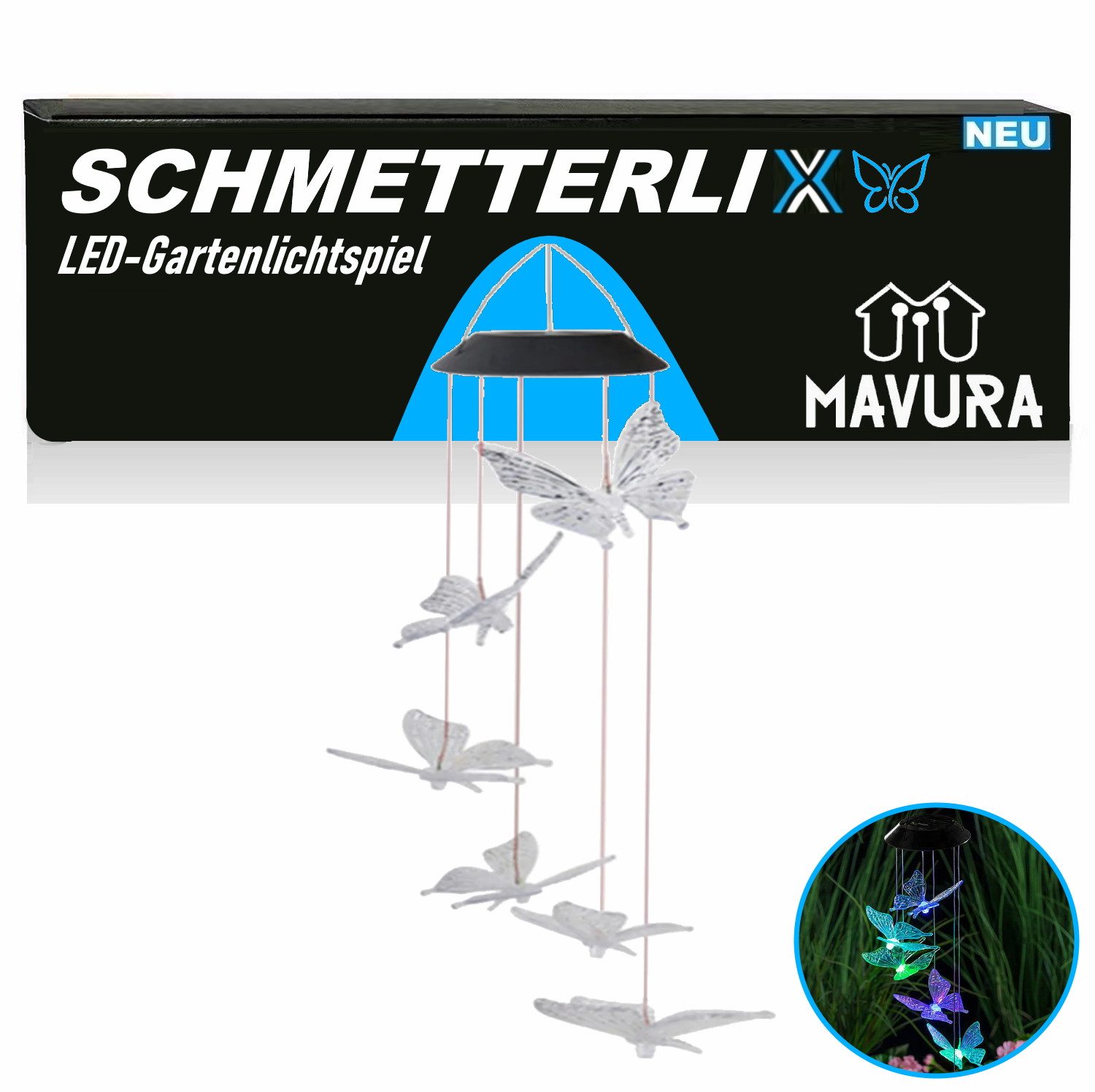 MAVURA LED Gartenleuchte LED Lichtspiel Windspiel günstig online kaufen