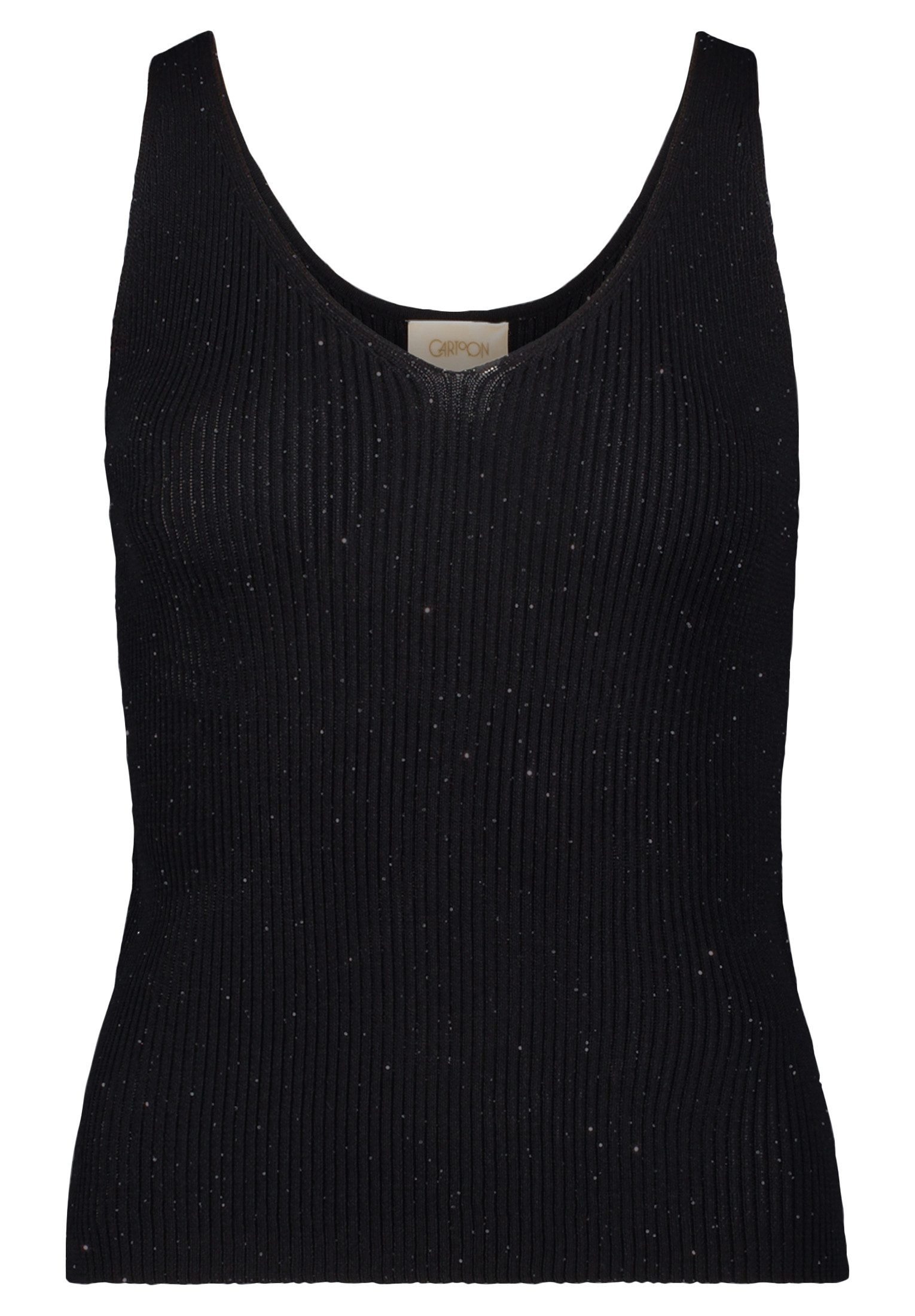 Cartoon Trägertop Cartoon Strick-Top im Glitzer-Look günstig online kaufen