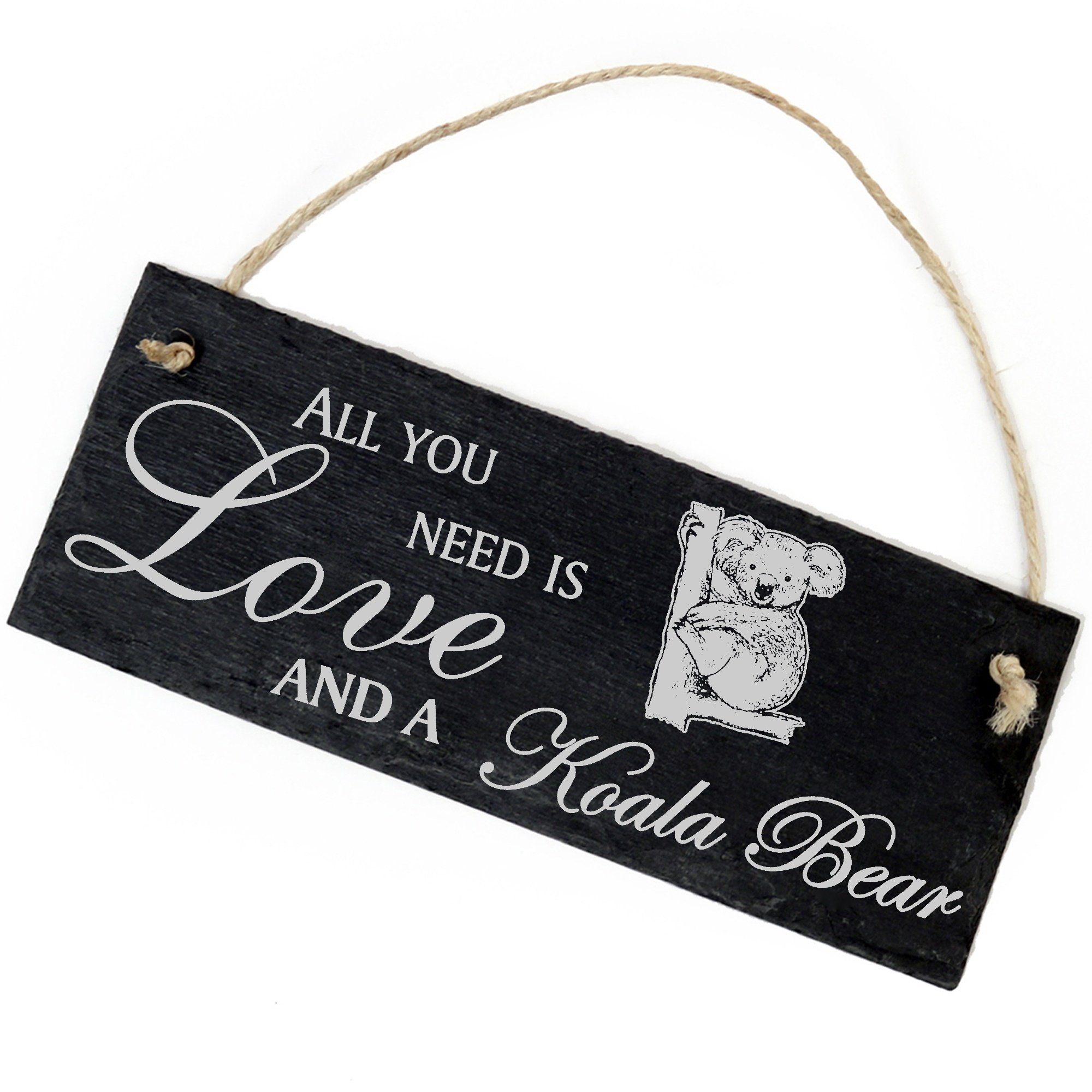 Dekolando Hängedekoration Koala 22x8cm All you need is Love and a Koala Bear