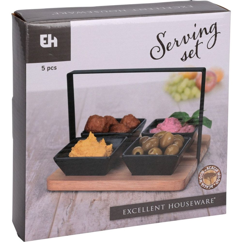 Koopmann Dekoteller Servierset eckig - Tablett günstig online kaufen