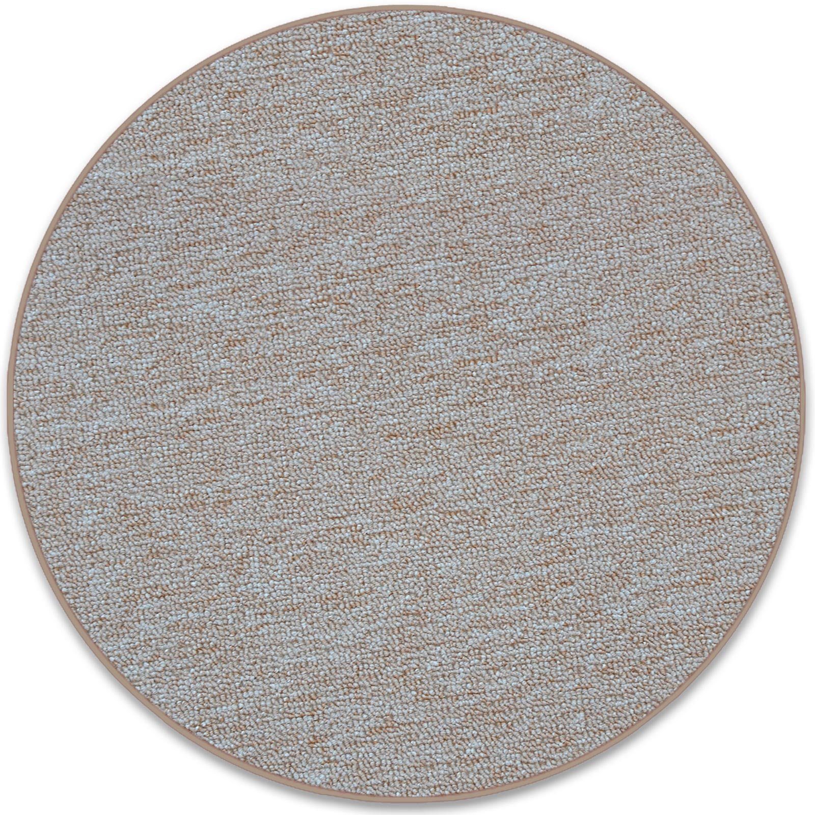 casa pura Teppich London, Erhältlich in vielen Farben, Teppichläufer, runder Teppich, Rund, Höhe: 4 mm