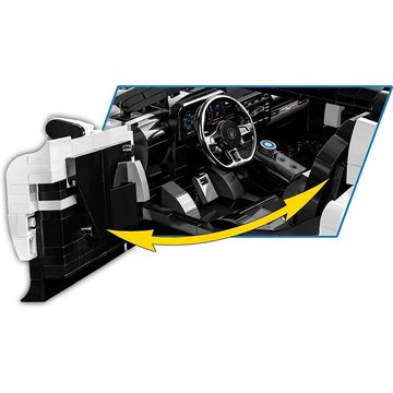 COBI Spielbausteine Sportwagen Maserati MC20 1:12 Bausatz, Spielset Konstruktionsspielzeug Modellauto weiß/schwarz