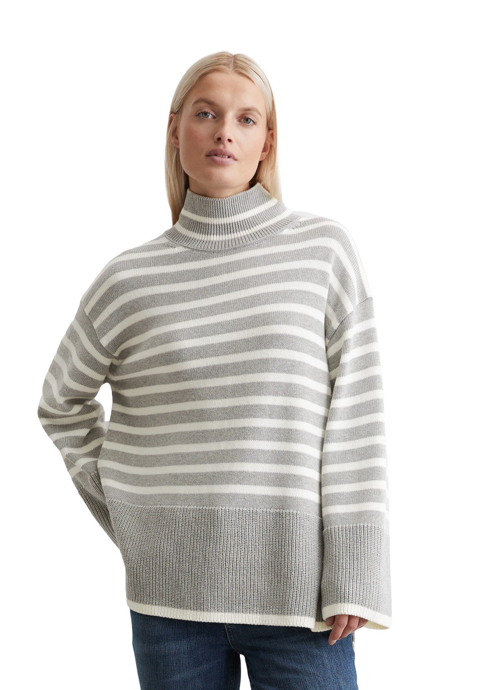 Marc O'Polo Strickpullover mit Streifen-Dessin günstig online kaufen
