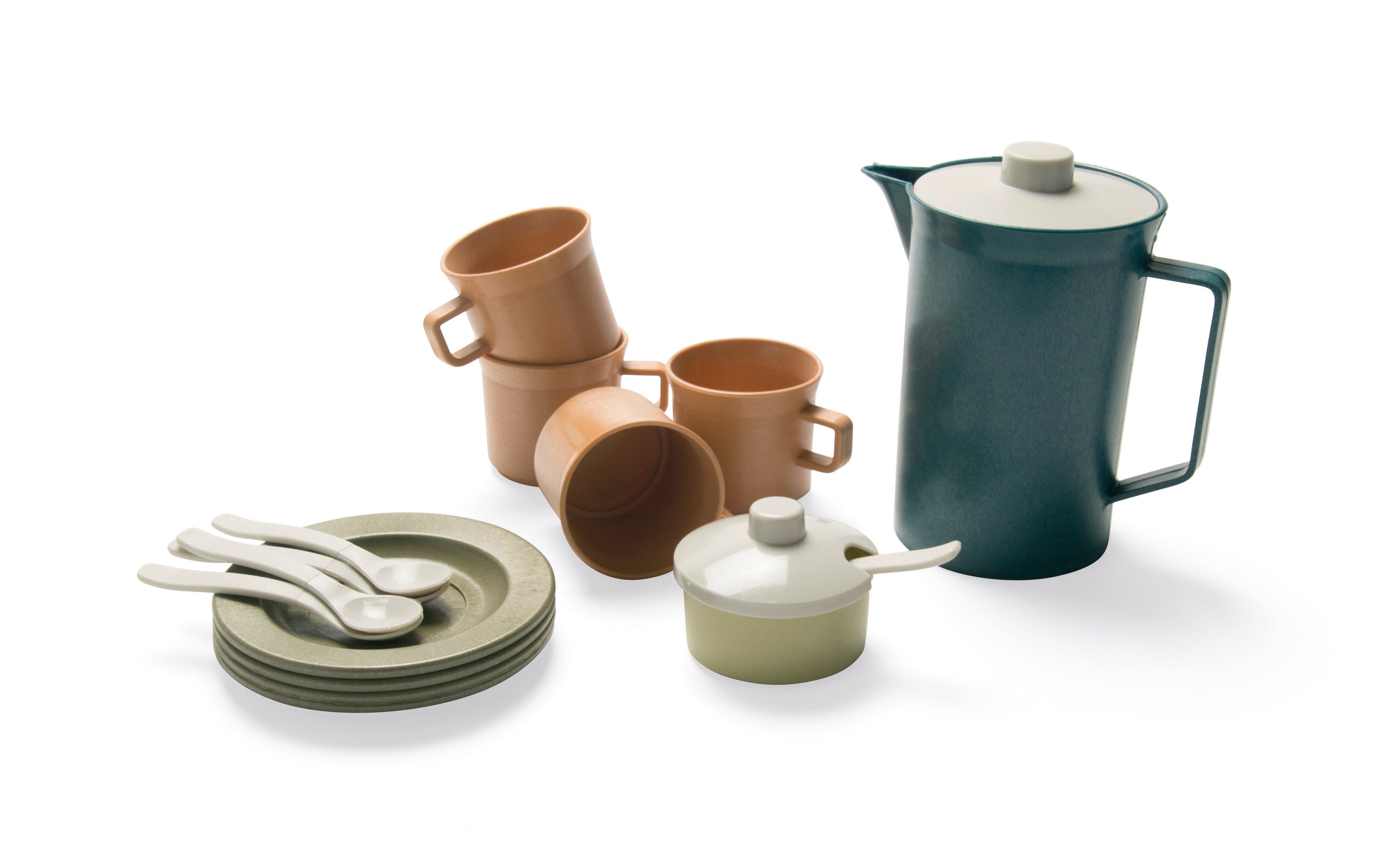 dantoy Spielgeschirr Spielzeug Kaffeeservice Teeservice Essgeschirr, (Kaffe günstig online kaufen