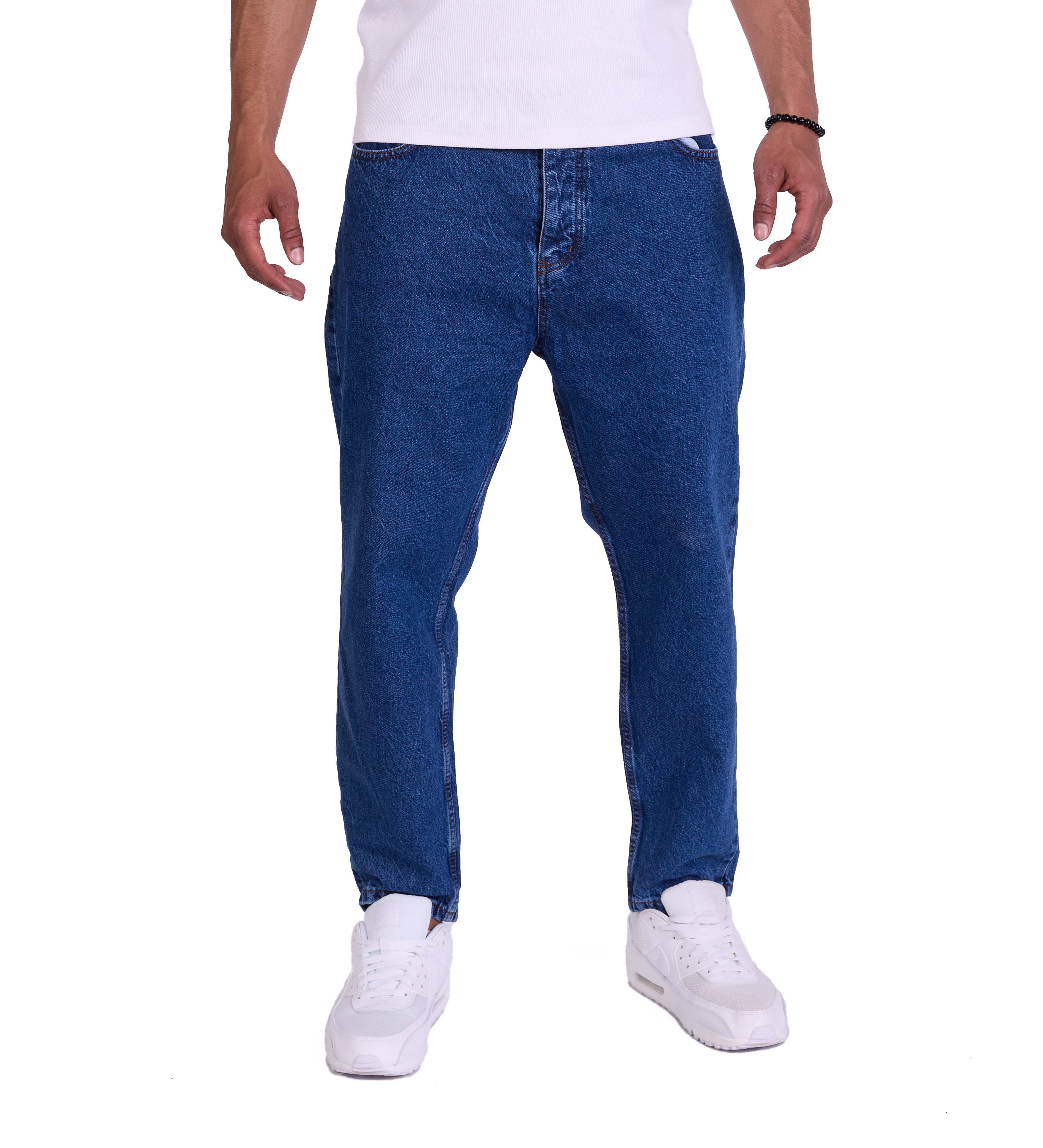 Denim Distriqt Boyfriend-Jeans Basic bequeme Herren Boyfriend Jeans Blau W3 günstig online kaufen