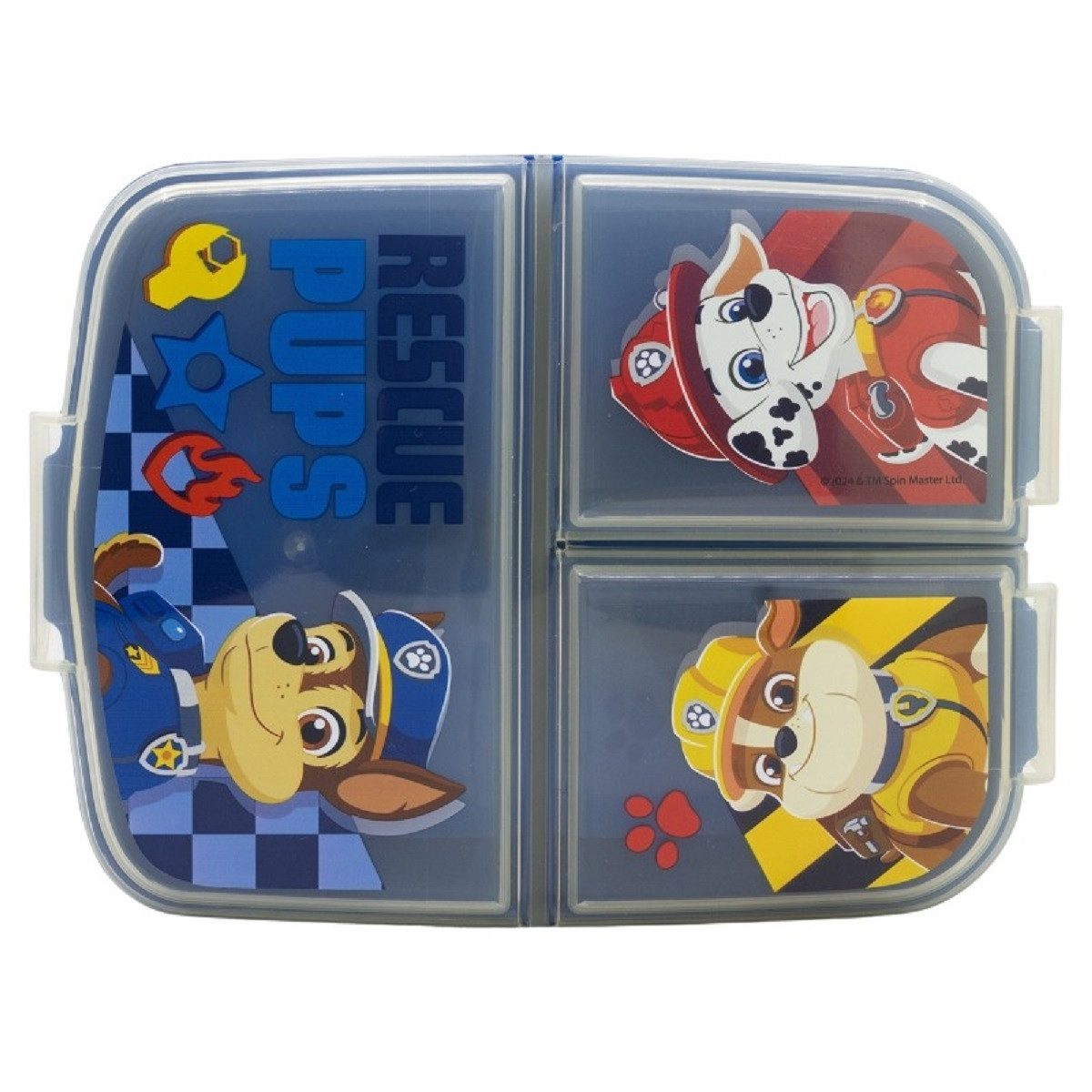 Stor Lunchbox Paw Patrol Kinder Brotdose – Lunchbox mit 3 Fächern & tollem Design, (Lunchbox, 1x Deckel, 1x Dose), Brotzeitdose