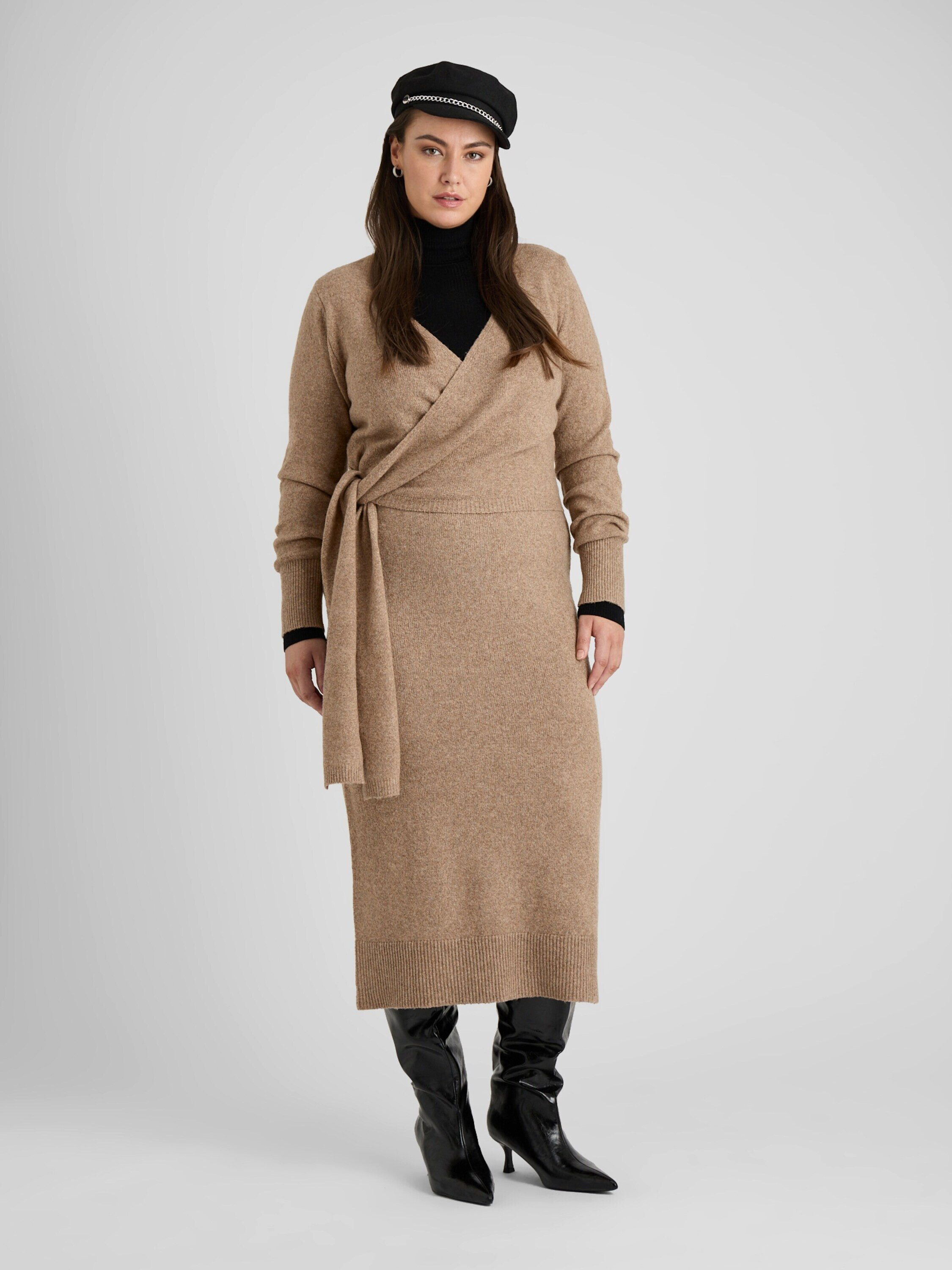 Guido Maria Kretschmer Curvy Strickkleid Deborah (1-tlg) Wickel-Design