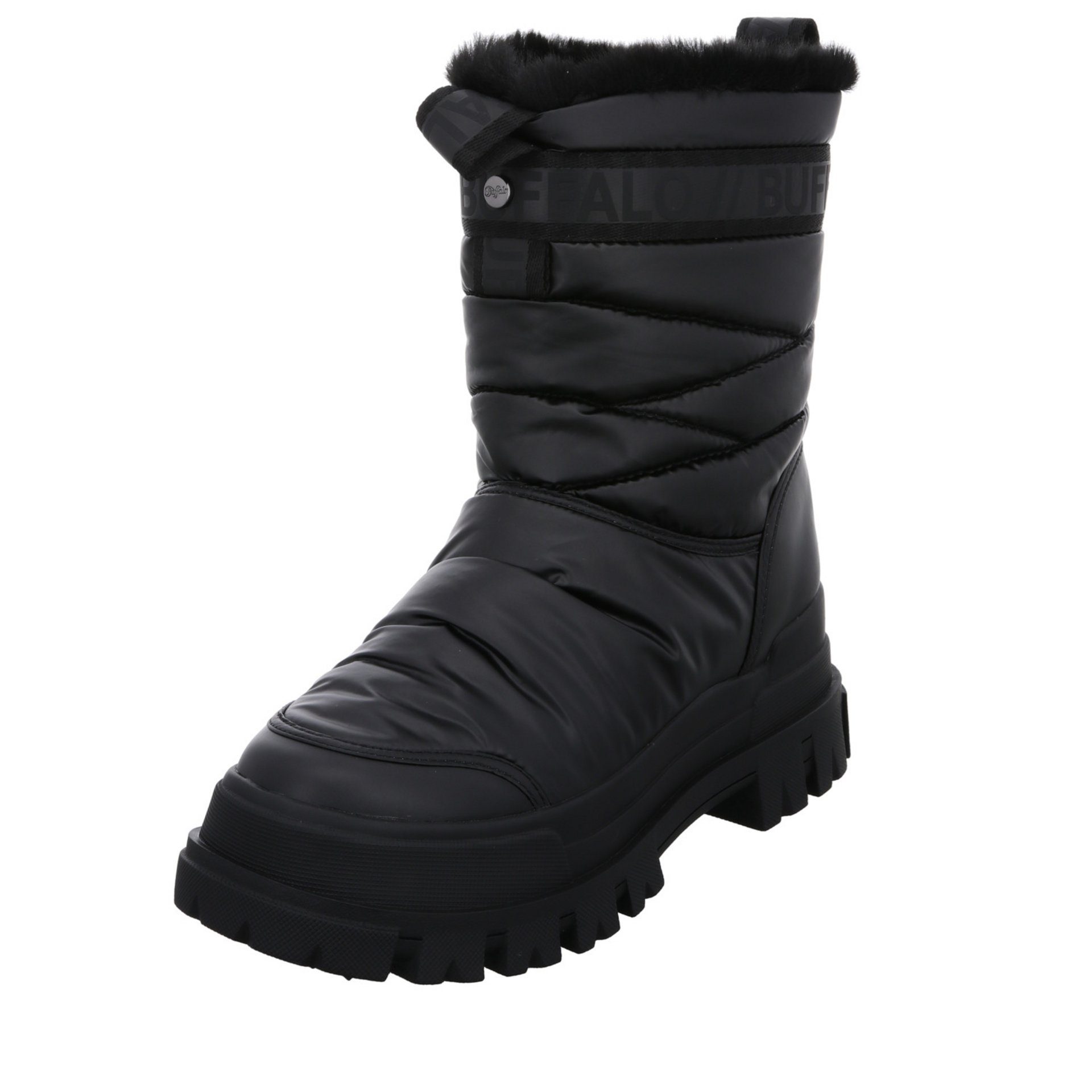 Buffalo Aspha Quilt Boots Logoschriftzug Snowboots Synthetikkombination | Stiefeletten