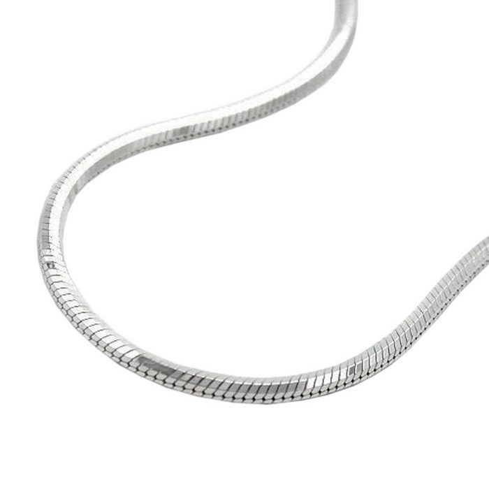 Erario D'Or Silberkette Anhängerkette Schlangenkette diamantiert Silber 925 42 cm