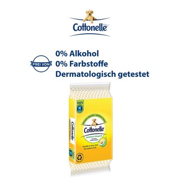 Cottonelle® Toilettenpapier Feuchtes Toilettenpapier unterwegs & Reise, Kamille, 20 x 12 Tücher (Vorratspack), Reisegröße