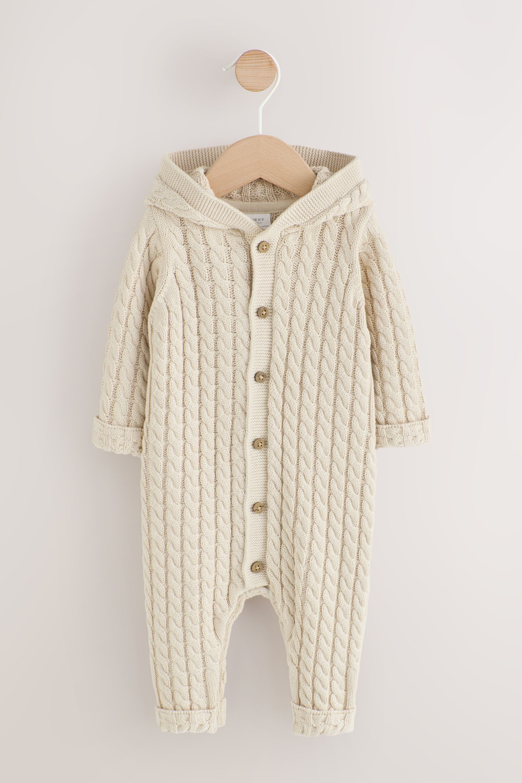 Next Strampler Baby-Strampler mit Zopfstrickmuster (1-tlg)