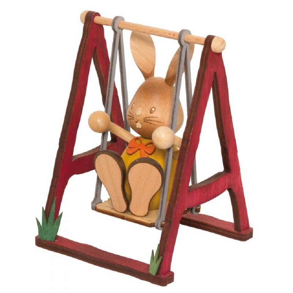 Kuhnert Dekofigur Osterhase Stupsi auf Schaukel günstig online kaufen