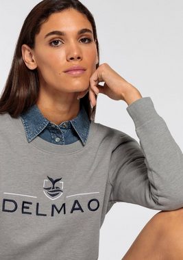 DELMAO Sweatshirt mit edler erhabener Stickerei