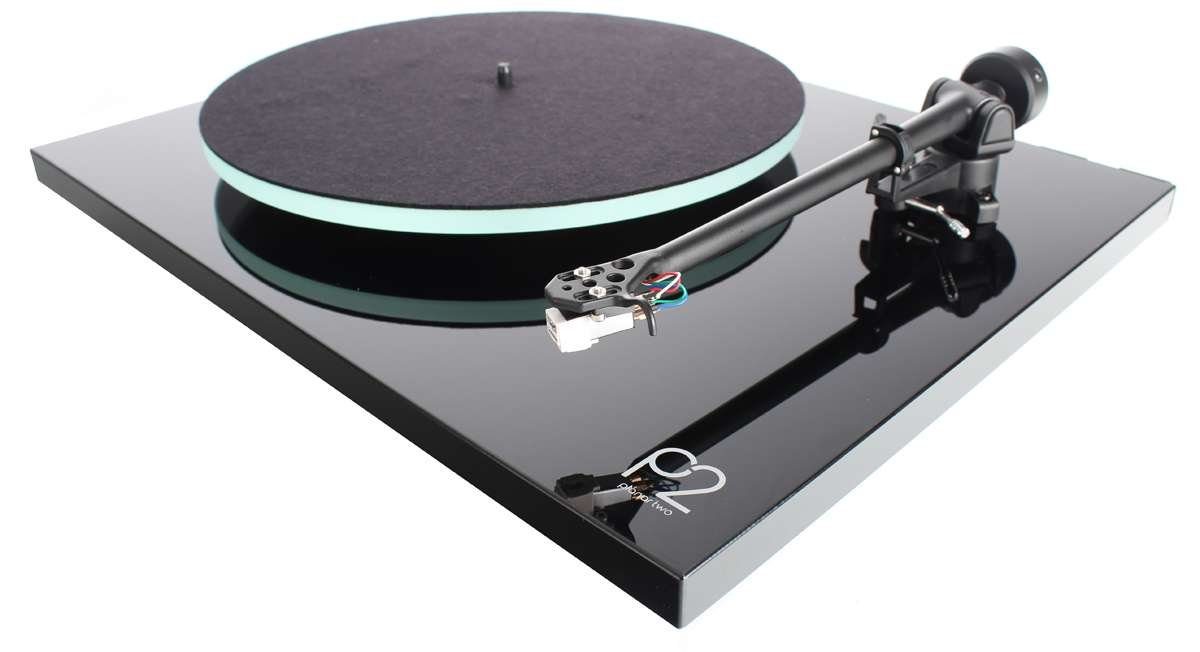Planar 2 Plattenspieler schwarz mit MM-Tonabnehmer Plattenspieler