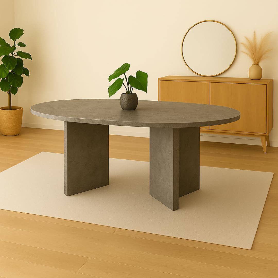 Trelevo® Esstisch Esszimmertisch 160x90 cm, Graue-Optik, günstig online kaufen