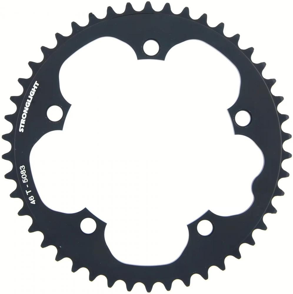 STRONGLIGHT Kettenschaltung Stronglight Rennrad-Kettenblatt LK 130 Millimeter 46 Zähne 5-Arm Alumi