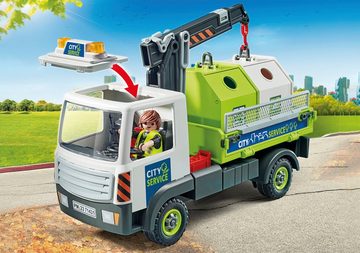 Playmobil® Konstruktions-Spielset Altglas-LKW mit Container (71431), City Action, (62 St)