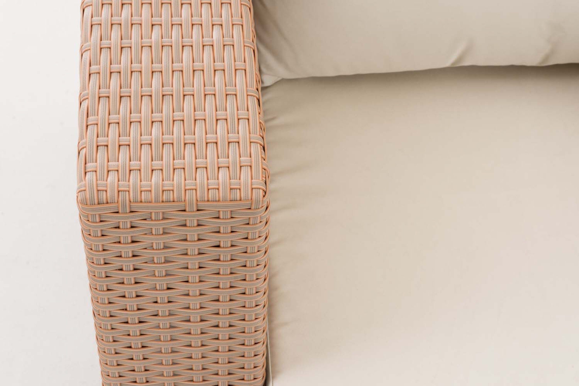 TPFGarden Gartensessel Toscana - Rattansessel für Garten, Balkon, Terrasse - Farbe: sand (Hochwertiger und stabiler Gartensessel aus handgefertigtem Polyrattan, 1-St., Outdoor-Sessel mit pulverbeschichtetem Aluminumgestell), Balkonstuhl, Terrasssenstuhl - Maße (TxBxH): 85 x 90 x 68cm