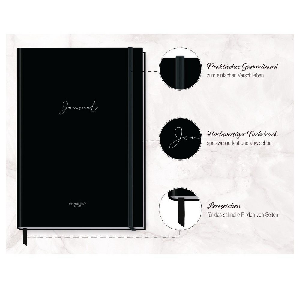 Thumbnail - Häfft Notizbuch Trendstuff Journal A4+ dotted