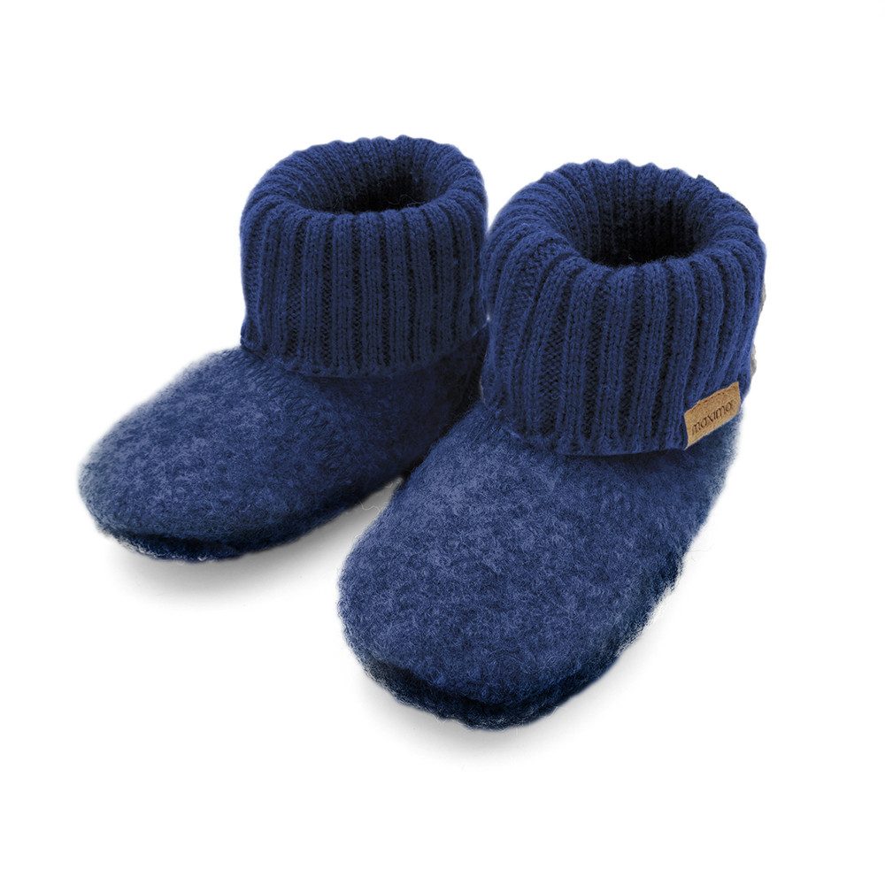 MAXIMO Hüttenschuhe Anti-Rutsch-Sohle, maximo-label Lauflernschuh (2-tlg) Wollfleece