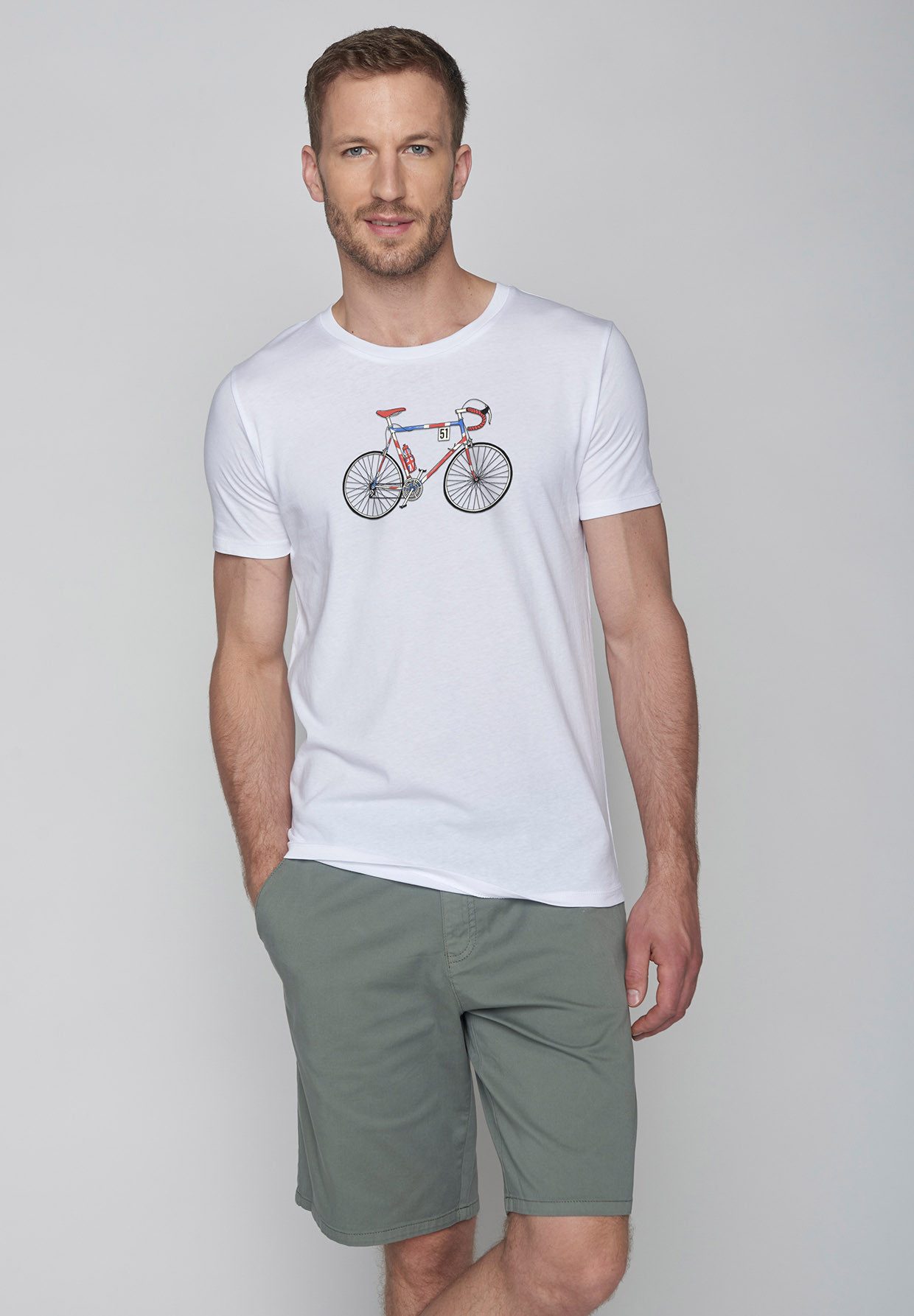 GreenBomb T-Shirt Guide Bike Jack Motiv Fahrrad (1-tlg., 1) Rundhalsausschn günstig online kaufen