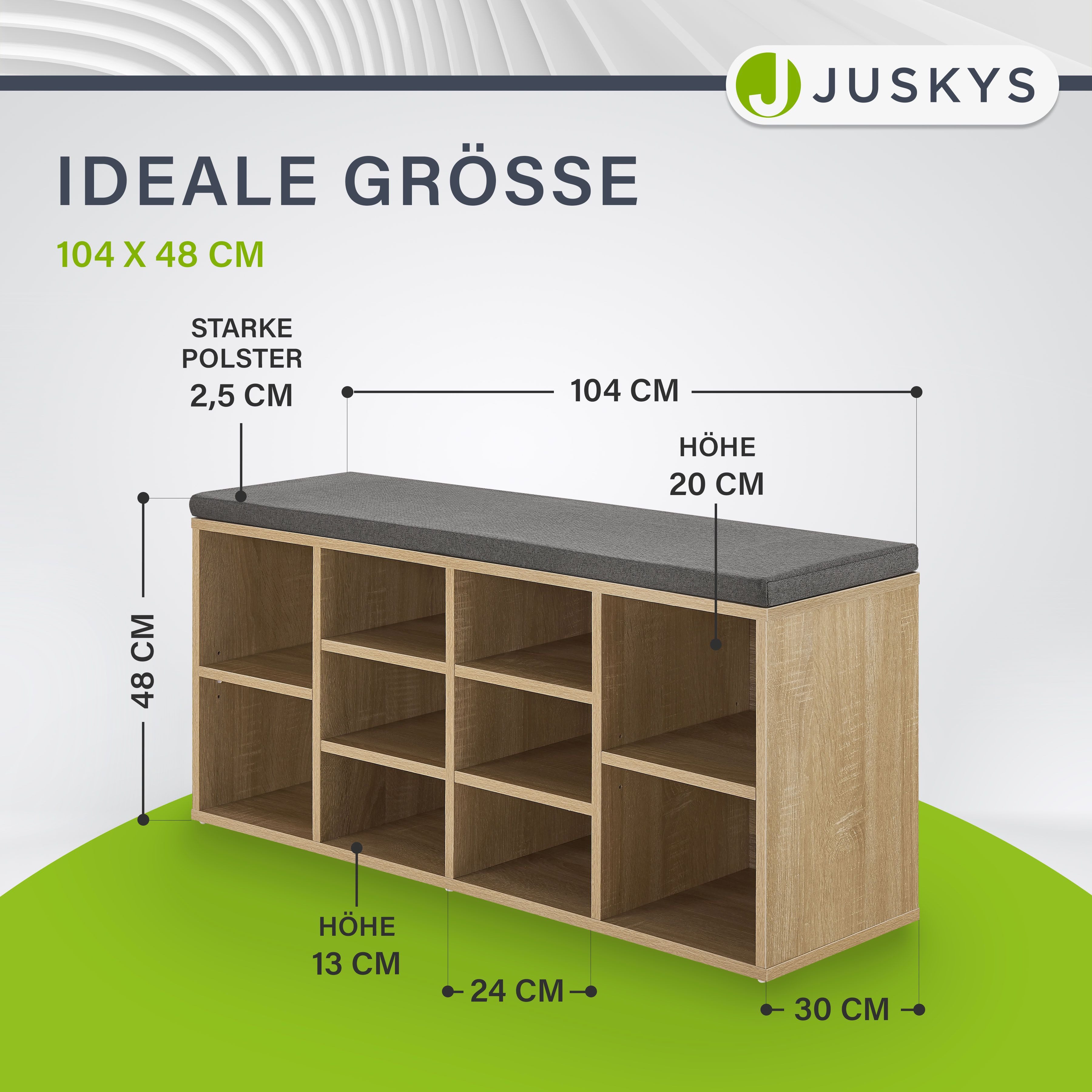 Juskys Schuhregal, kratzfeste Oberfläche, bis 150 günstig online kaufen