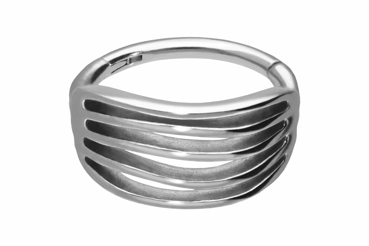 Piercing-Set Chirurgenstahl Segmentring Clicker DESIGN
