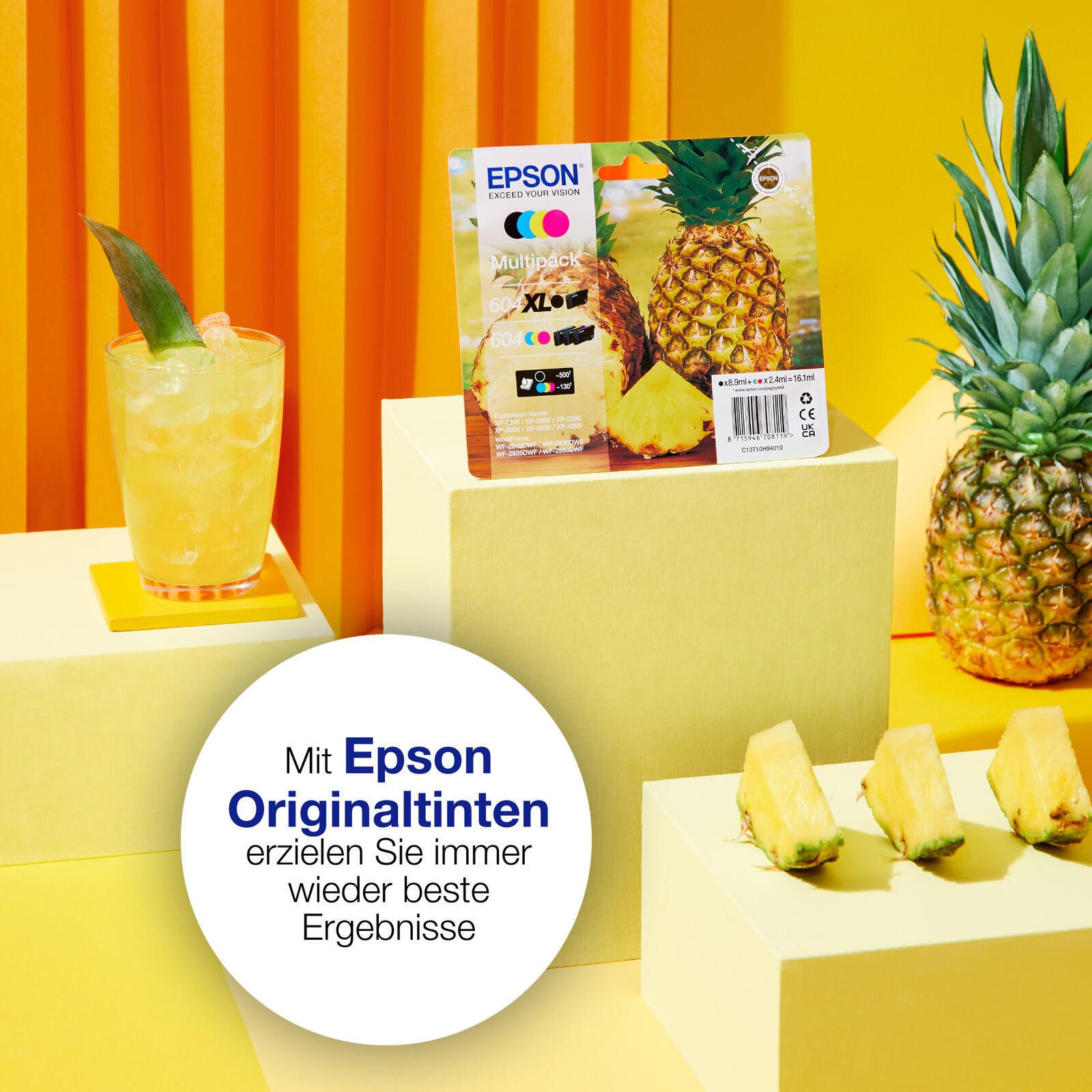 Epson Epson 604XL Ananas Druckerpatronen 4er Multipack Tintenpatrone