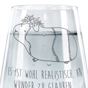 Mr. & Mrs. Panda Glas Meerschweinchen Weisheit - Transparent - Geschenk, Wasserglas, Gute L, Premium Glas, Elegantes Design