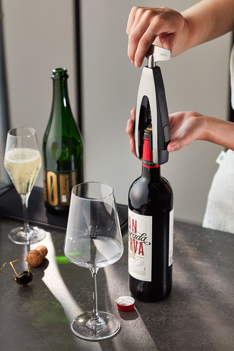 GEFU Korkenzieher Korkenzieher mit integriertem Kapselschneider VINO – Bild 4 von 4