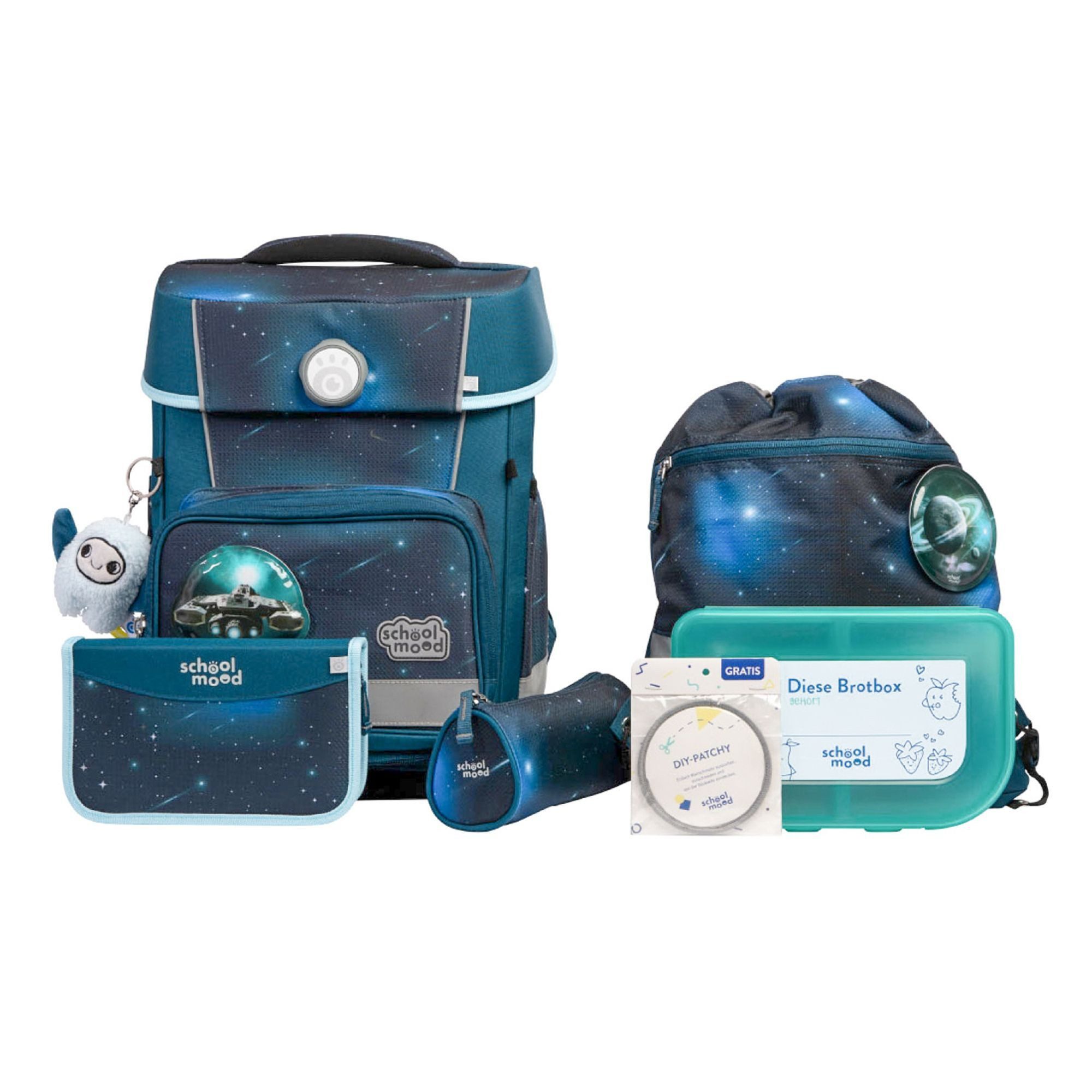 SCHOOL-MOOD® Schulranzen Champion Pro (7-tlg), PET