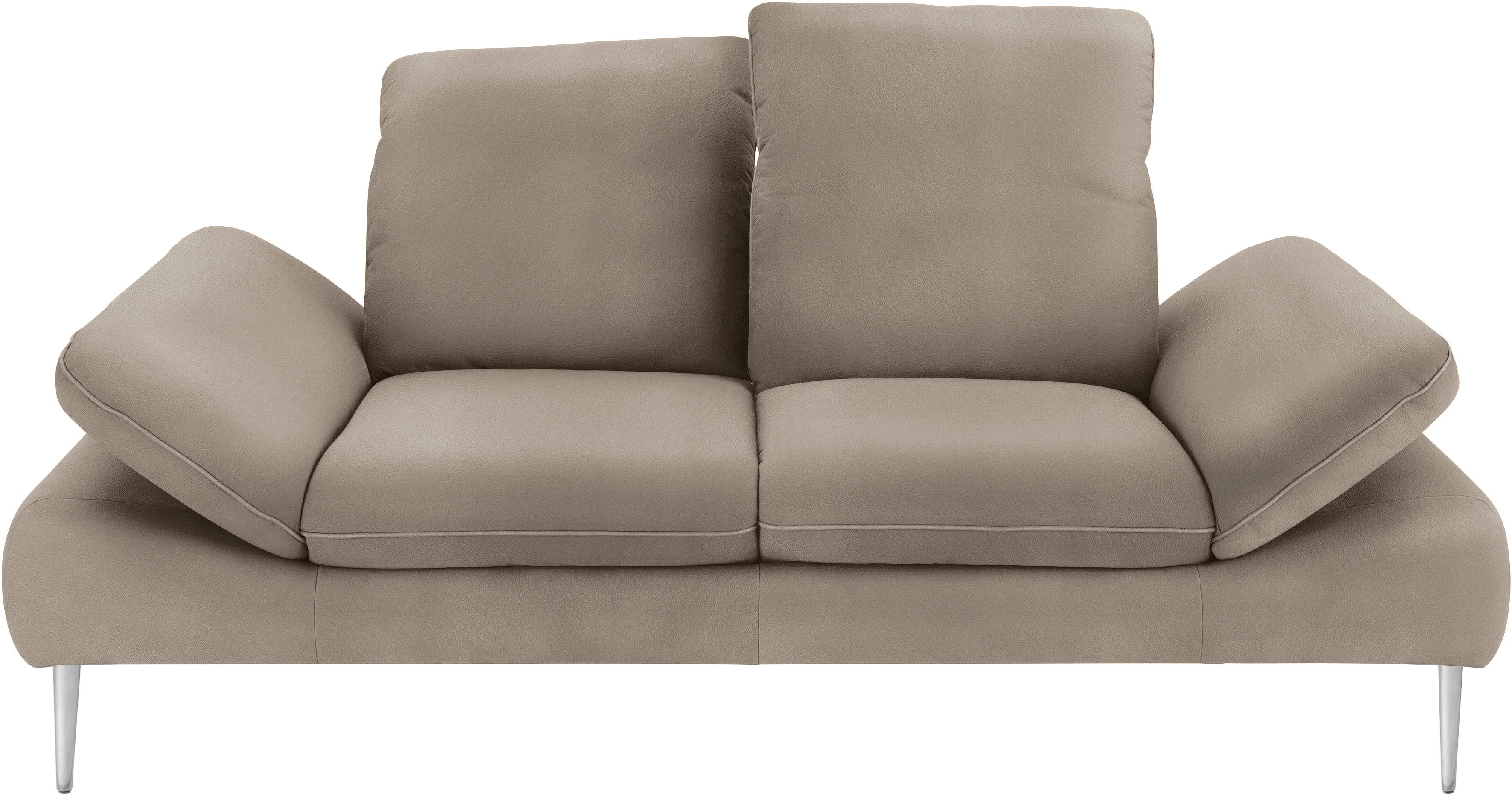 Füße enjoy&MORE, 2,5-Sitzer Sitztiefenverstellung, silber matt, 232 mit Breite W.SCHILLIG cm