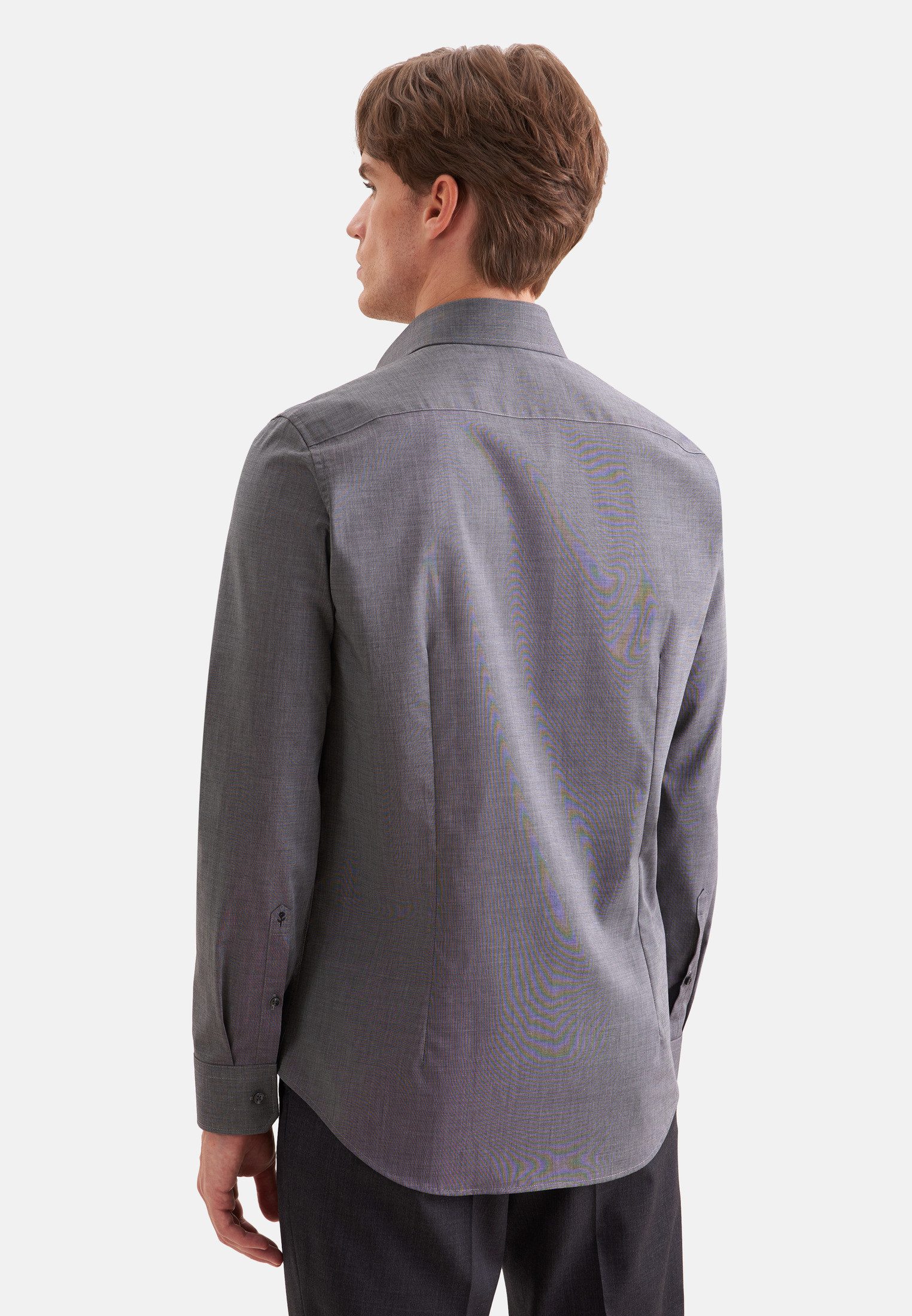 seidensticker Businesshemd Schwarze Rose Slim 1/1 Kentkragen Uni – Bild 2 von 5