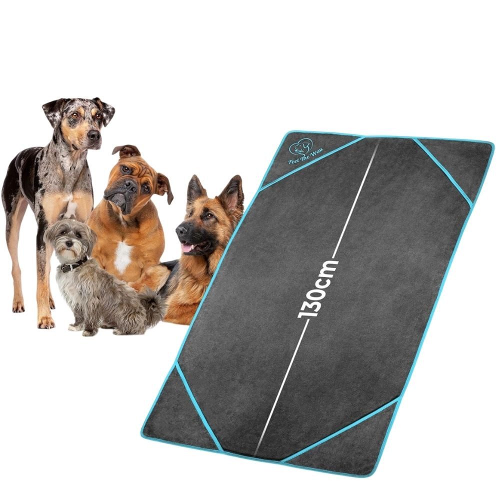 Feel The Wau Hundehandtuch Extra saugfähiges Hundehandtuch 130x75cm