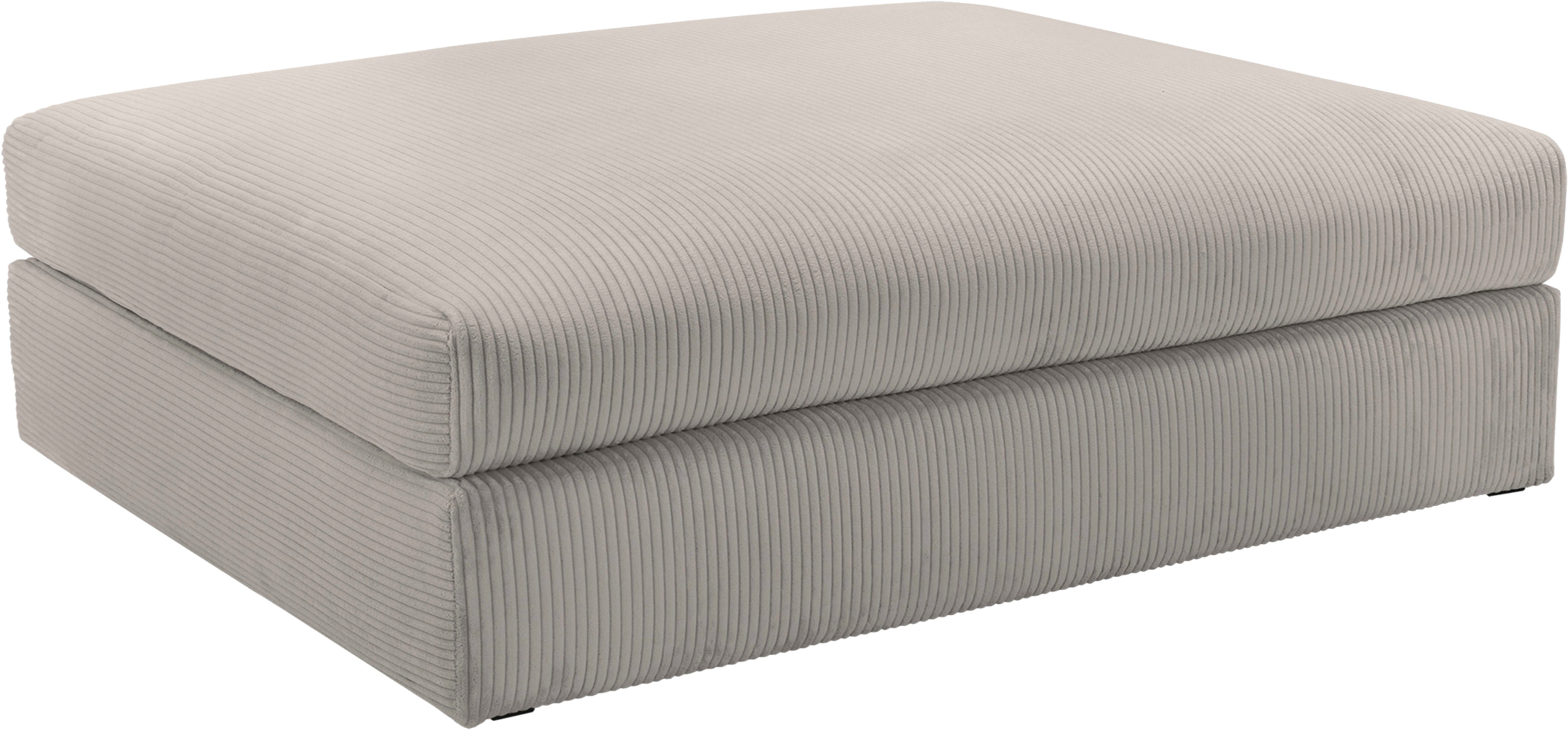 Home affaire Диван Soft&Cosy XXL, B: 125 cm, Mega-Hocker, in Cord oder Chenille-Struktur wählbar