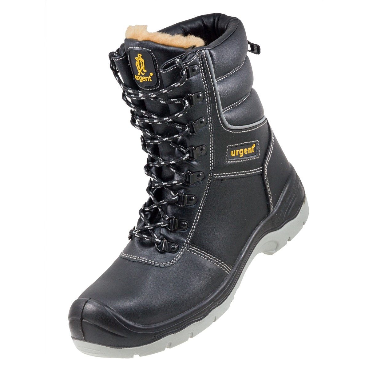 Urgent Arbeitsstiefel Sicherheitsstiefel Winterstiefel Warme Arbeitsschuhe S3 Arbeitsschuh