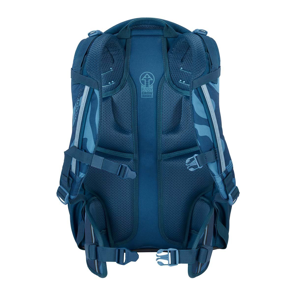 coocazoo Schulranzen Schulrucksack-Set MATE Breaking Waves 2-teilig (Rucksack, Mäppchen), ergonomisch, reflektiert, Körpergröße: 135 - 180 cm