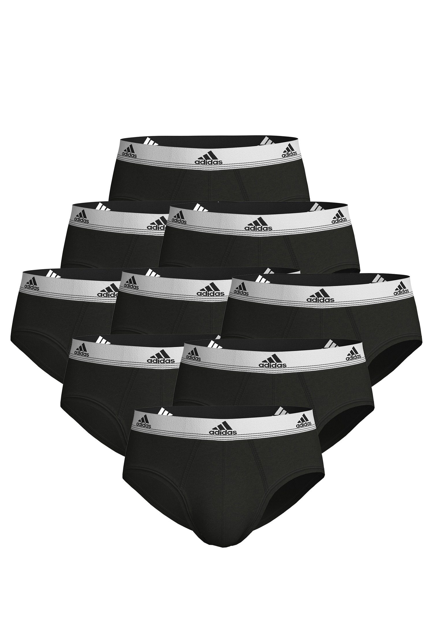 Performance (9PK) Black2 adidas 9-St., 9er-Pack) BRIEF (Packung, Boxershorts