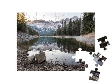 puzzleYOU Puzzle Eibsee, Deutschland, 48 Puzzleteile, puzzleYOU-Kollektionen