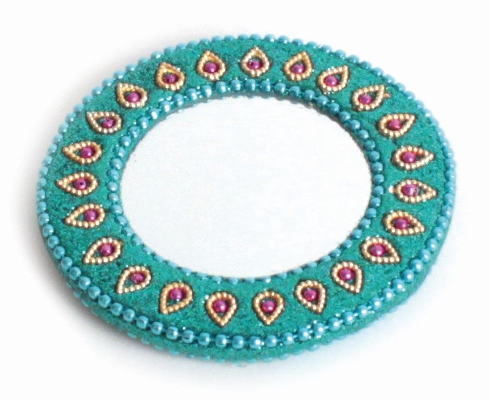 El Puente Kosmetikspiegel Spiegel, Handmade, Fair Trade