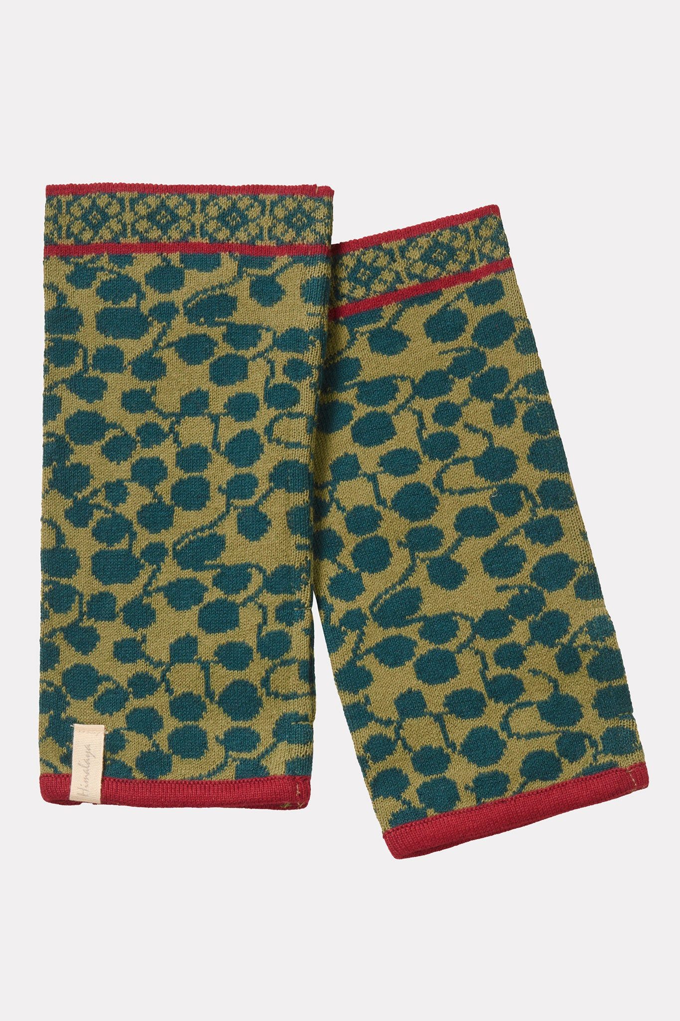 Himalaya Clothing Armstulpen Fingerlose Handschuhe Damen mit Tropfenmuster günstig online kaufen