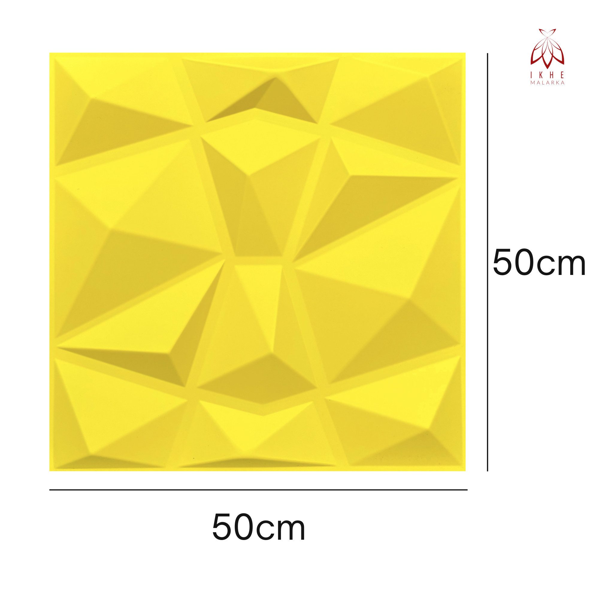 IKHEMalarka 3D Wandpaneel 3D Paneele PVC Kunststoffpaneele, BxL: 50,00x50,00 cm, 0,25 qm, (1 Stück, 3D Wandpaneele Deckenpaneele) hochwertige & harte PVC 3D Platten Wand & Decke