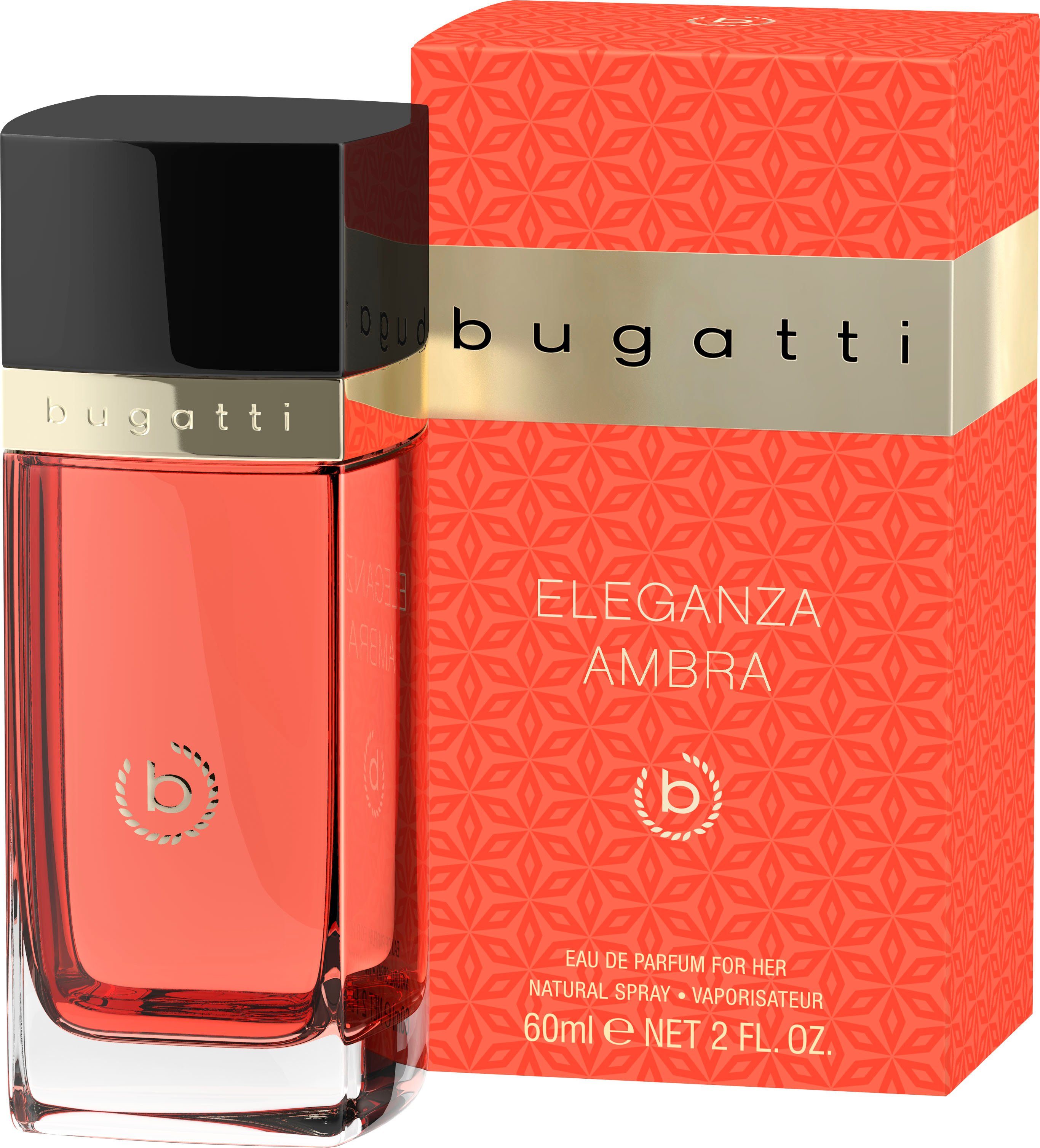 Ambra Eleganza bugatti Eau BUGATTI her de for ml Parfum EdP 60