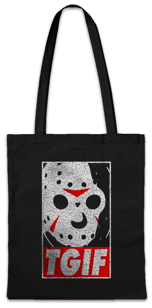 Beuteltasche 13th Friday Stofftasche Friday the Knife Fun 13. Vorhees Freitag 80s