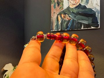 TesbihBid Kettenanhänger Gebetskette Tesbih Misbaha Tasbeeh Amber Prayerbeads Rosary Faturan 33