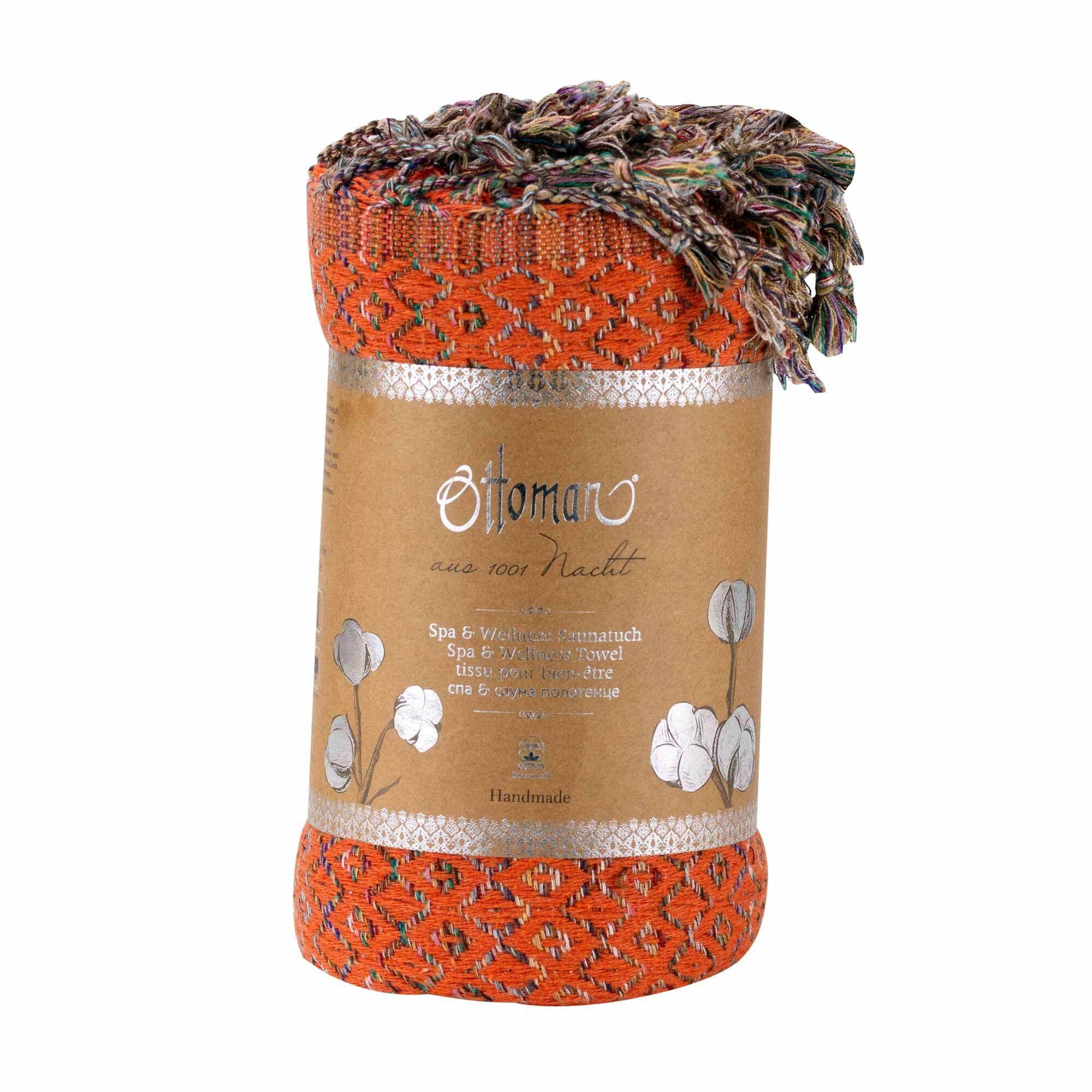 GREENDOOR Hamamtuch Premium Hamam Tuch Jasmin orange