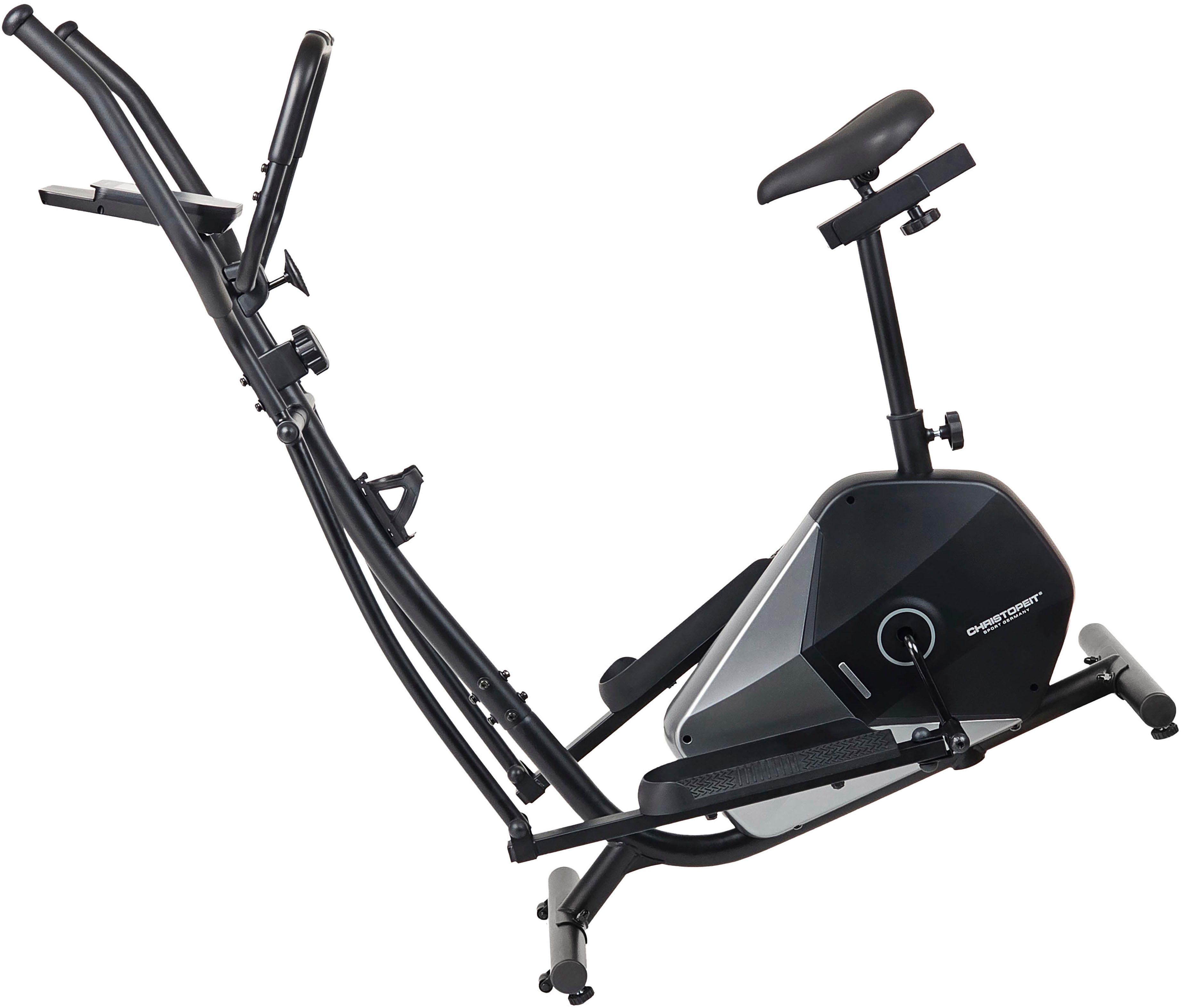 Christopeit Sport® Crosstrainer Crosstrainer CT 6 (Fitnessgerät), 120 kg max. Benutzergewicht, 15 Widerstandsstufen