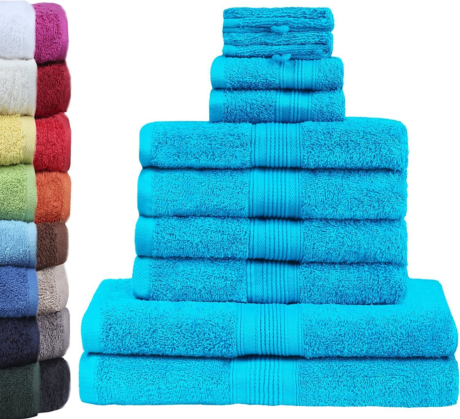 GREEN MARK Textilien Handtuch Set 10er-Set Premium Frottier Handtuch-Set, 1 günstig online kaufen