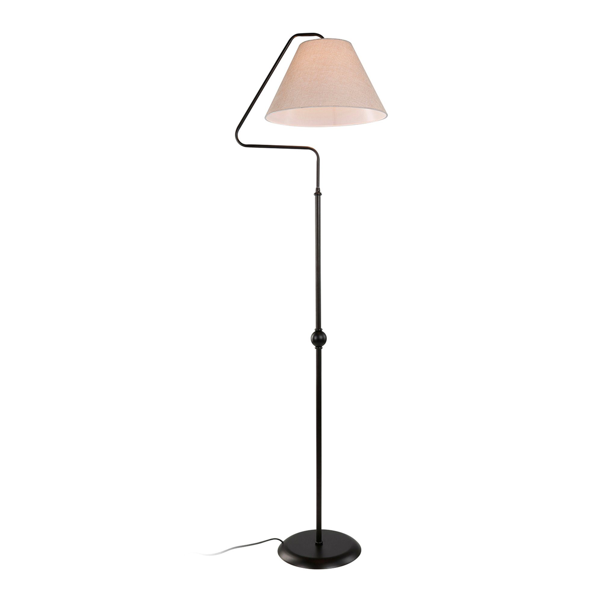 / 152x45cm Schwarz »Ellesmere« E27 lux.pro Leuchtmittel, Stehlampe, Taupe Standleuchte ohne Hausleuchte